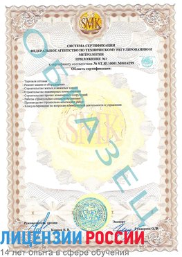 Образец сертификата соответствия (приложение) Красноуфимск Сертификат ISO 14001